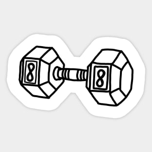 Infinity weight Sticker